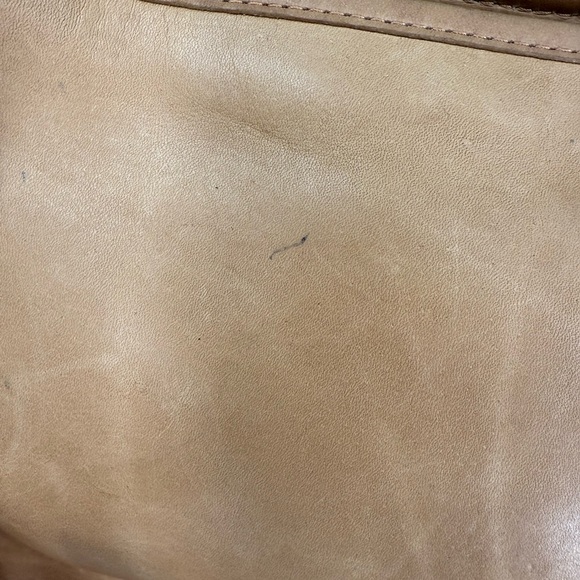 Coach classic vintage 1970s in light beech tan leather shoulder/clutch purse - Picture 12 of 16